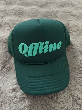 Green "Offline" Trucker Hat